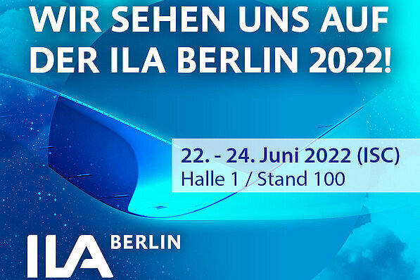 Werbeplakat der ILA-Messe in Berlin